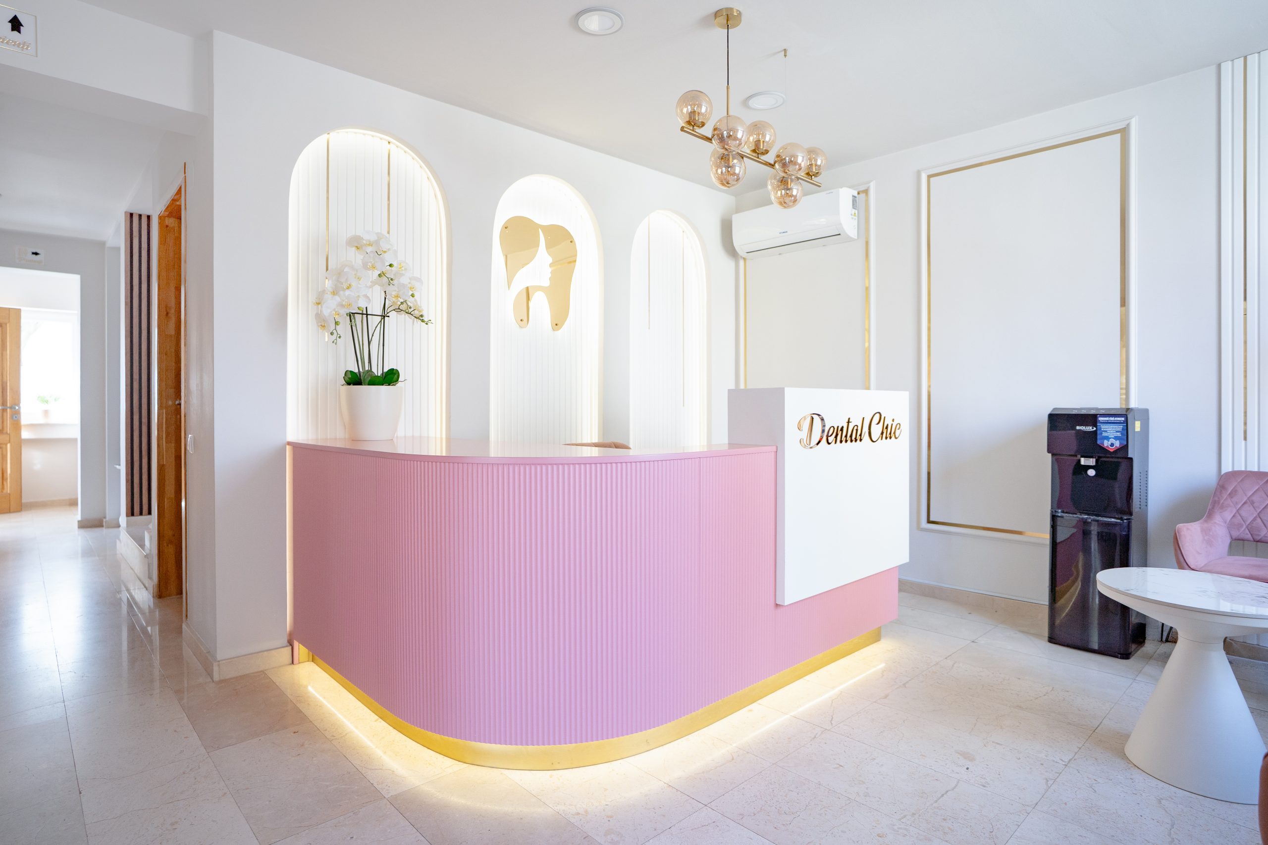 Recepția clinicii stomatologice Dental Chic din Cluj-Napoca, str. Take Ionescu nr. 113